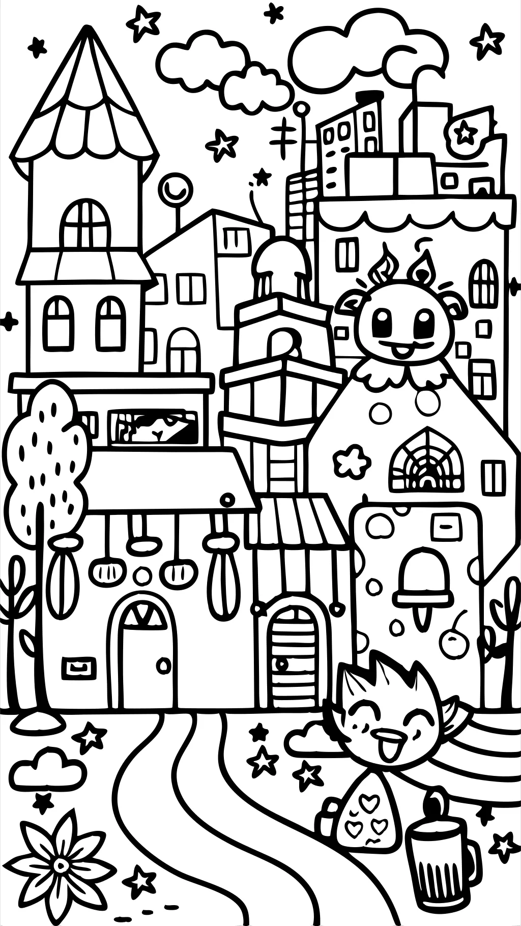 doodle art alley coloriage